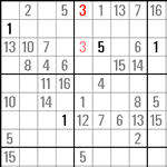 16x16 Sudoku mit Zahlen